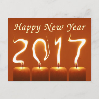 Guten Rutsch ins Neue Jahr 2017 Feiertagspostkarte