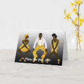 Guten Rutsch ins Neue Jahr, 2020 Karte (Gelbe Blume)