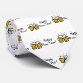 Guten Rutsch ins Neue Jahr-Bier Krawatte (Gerollt)