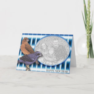 GUTEN RUTSCH INS NEUE JAHR FEIERTAGSKARTE