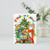 Guten Rutsch ins Neue Jahr! Feiertagspostkarte (Stehend Vorderseite)