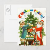 Guten Rutsch ins Neue Jahr! Feiertagspostkarte (Vorne/Hinten)