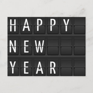 guten Rutsch ins Neue Jahr Feiertagspostkarte