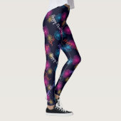 Guten Rutsch ins Neue Jahr! Feuerwerksschwarzes Leggings (Rechts)