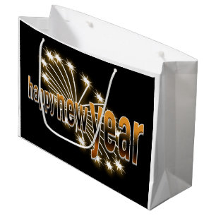 Guten Rutsch ins Neue Jahr große Geschenktasche Geschenktüte