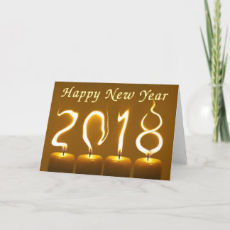 Guten Rutsch ins Neue Jahr-Gruß-Karte 2018 Feiertagskarte