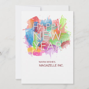 Guten Rutsch ins Neue Jahr-Gruß-Karte Feiertagskarte