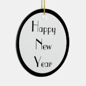 Guten Rutsch ins Neue Jahr Keramikornament (Rechts)
