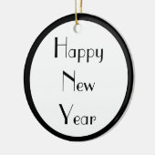 Guten Rutsch ins Neue Jahr Keramikornament (Links)