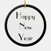 Guten Rutsch ins Neue Jahr Keramikornament (Hinten)