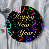 "Guten Rutsch ins Neue Jahr! "kolossaler Button (Beispiel)