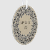 Guten Rutsch ins Neue Jahr Kranzentwurf Verzierung Ornament (Vorderseite)