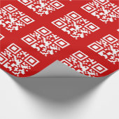 Guten Rutsch ins Neue Jahr! -- QR Code Geschenkpapier (Ecke)