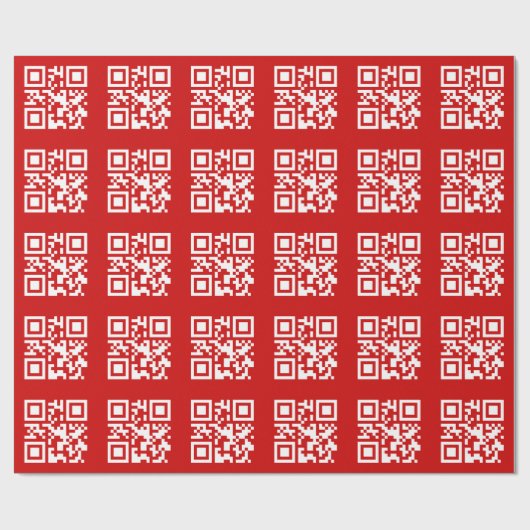 Guten Rutsch ins Neue Jahr! -- QR Code Geschenkpapier (Flach)