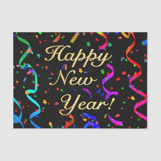 "Guten Rutsch ins Neue Jahr! " Seidenpapier (Vorderseite)