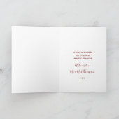 guten Rutsch ins Neue Jahrweihnachtsfeiertagskarte Feiertagskarte (Innenseite)