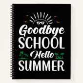 Guten Sommer, Sommerspass beginnt sie Notizblock (Vorderseite)