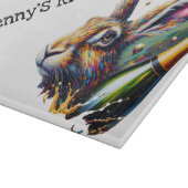 Guten Tag der Hölle. Hare & Prosecco! Schneidebrett (Ecke)