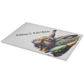 Guten Tag der Hölle. Hare & Prosecco! Schneidebrett (Ecke)