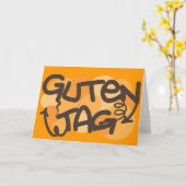Guten Tag Deutsch im Graffiti-Stil Karte (Gelbe Blume)