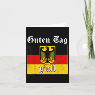 Guten Tag - Deutschland Flaggenfestival Männer Fra Karte