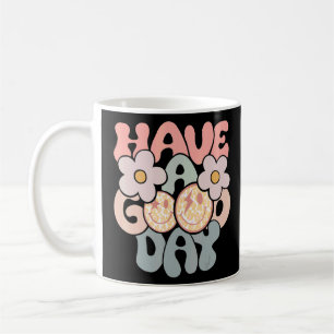 Guten Tag für Frauen Männer Kinder lächeln Gesicht Kaffeetasse