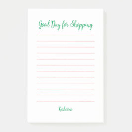 Guten Tag für Shopping Post-it Klebezettel