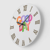 Guten Tag Große Wanduhr (Winkel)