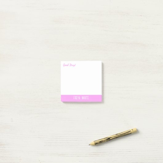 Guten Tag Gruß Post-it Klebezettel (Auf Schreibtisch)