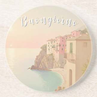 Guten Tag Italienische Riviera Getränkeuntersetzer