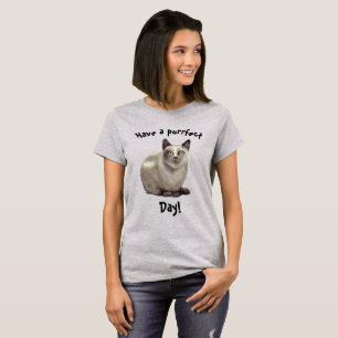Guten Tag! Katzenmalerei in einem T - Shirt
