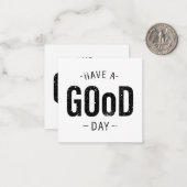 Guten Tag Mitteilungskarte (Vorderseite/Rückseite Beispiel)