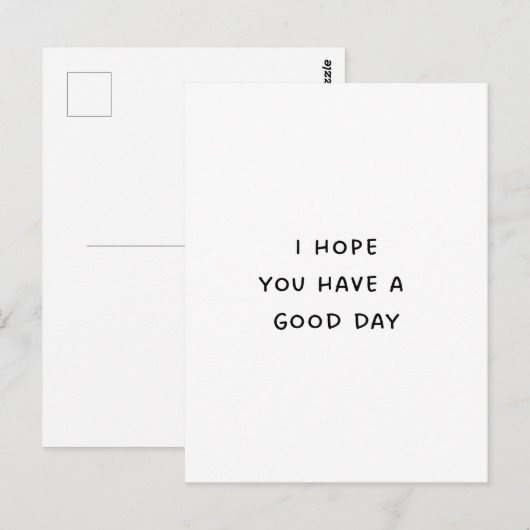 Guten Tag Postkarte (Vorne/Hinten)