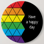 Guten Tag Regenbogen Button (Vorderseite)