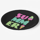 Guten Tag - Sommer Beach Pappteller (Schrägansicht)