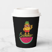Guten Tag Sommerzeit Pappbecher (Rückseite)