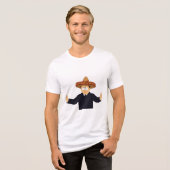 „Guten Tag!“ Tri-Blend Shirt (Vorderseite voll)