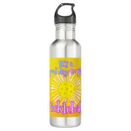 Guten Tag, um Pickleball zu spielen Edelstahlflasche