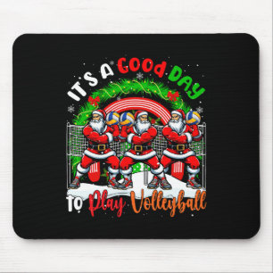 Guten Tag Volleyball spielen Weihnachtsfeiertag Mousepad