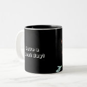Guten Tag! Zweifarbige Tasse (Vorderseite Links)