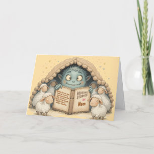 Gutenachtgeschichten von Mama Süßes Monster Babyde Dankeskarte