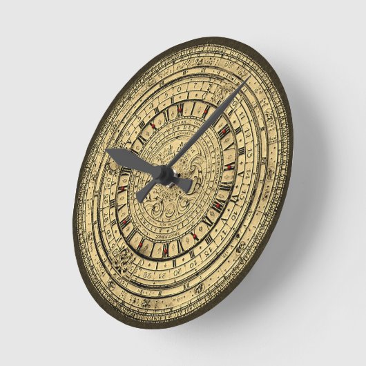 Gutenberg Astrological clock Runde Wanduhr (Winkel)
