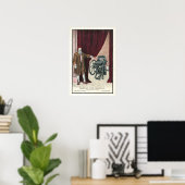 Gutenberg Letterpress Gießereiplakat Poster (Heimbüro)