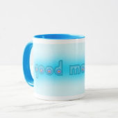 Gutenmorgen-Blau Tasse (Vorderseite Links)