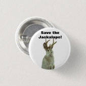 Gutenmorgen Gomorra: Retten Sie das Jackalope! Button (Vorne & Hinten)