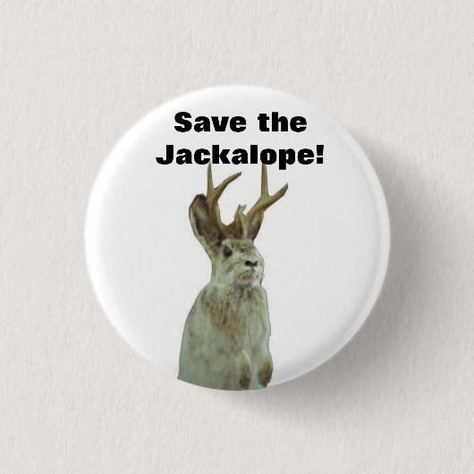 Gutenmorgen Gomorra: Retten Sie das Jackalope! Button (Vorderseite)