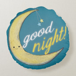 Gutenmorgen-gute Nachtumschaltbares rundes Kissen