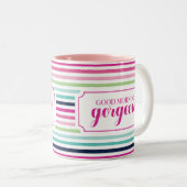 Gutenmorgen herrlich zweifarbige tasse (VorderseiteRechts)