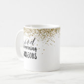GUTENmorgen HERRLICHE Chic-Glitzer-Kaffee-Tasse Kaffeetasse (Vorderseite Links)