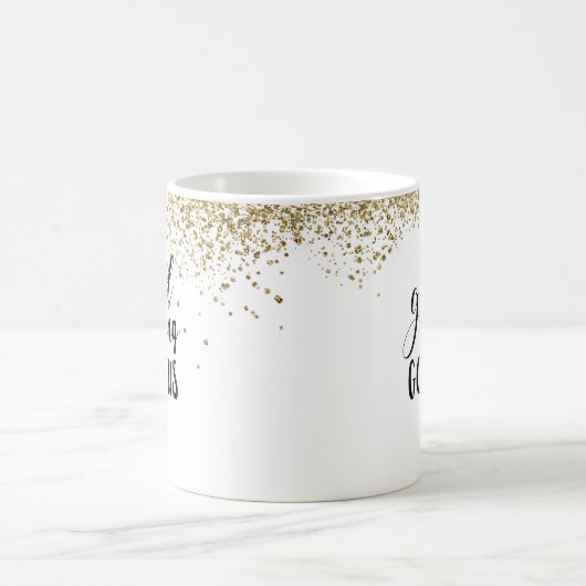 GUTENmorgen HERRLICHE Chic-Glitzer-Kaffee-Tasse Kaffeetasse (Mittel)